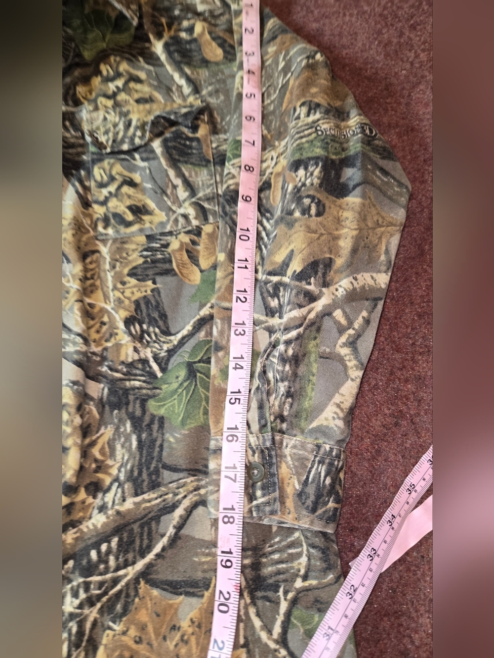 Cabela's Seclusion 3D Camo Long Sleeve Hunting Shirt Youth Size 14Reg - Picture 6 of 7